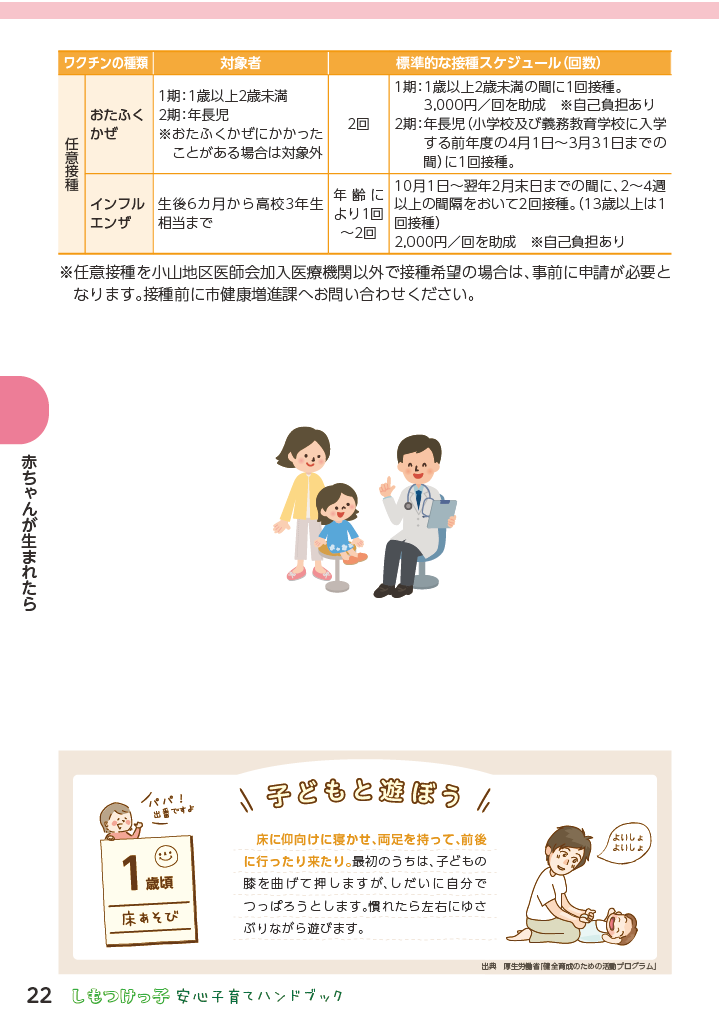 しもつけっ子  安心子育てハンドブック ページ23