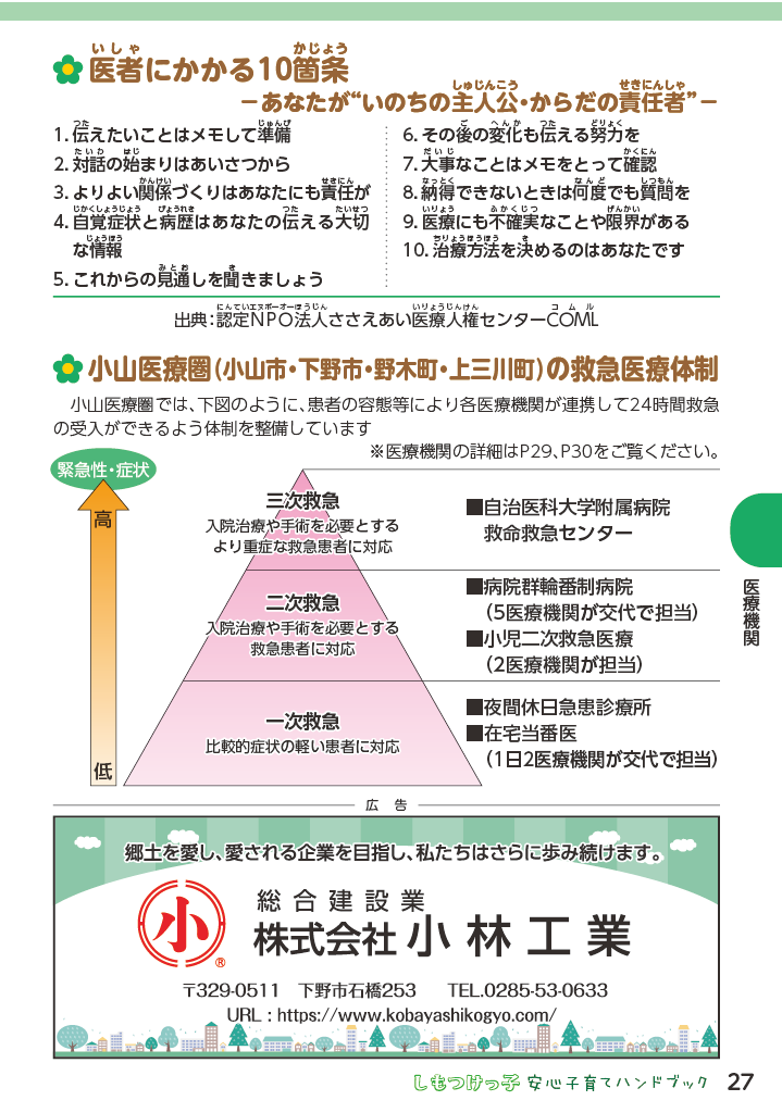 しもつけっ子  安心子育てハンドブック ページ28