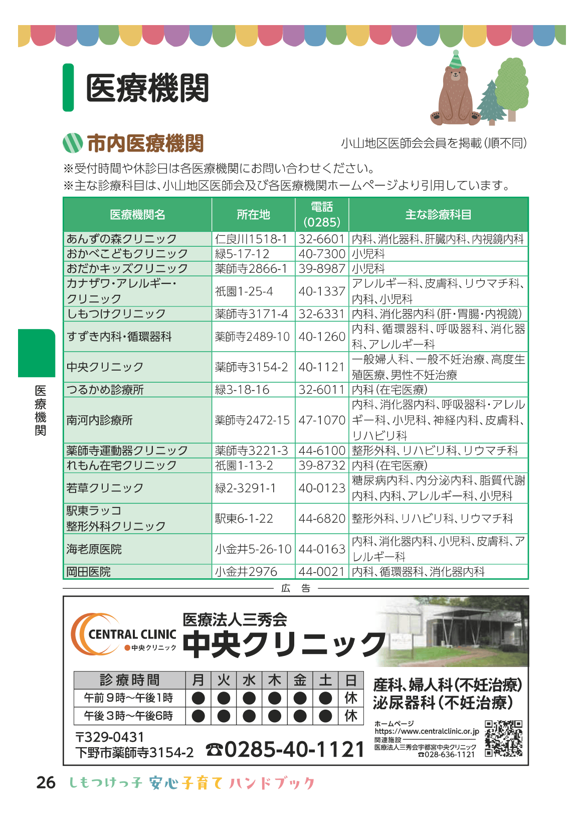 しもつけっ子  安心子育てハンドブック ページ27